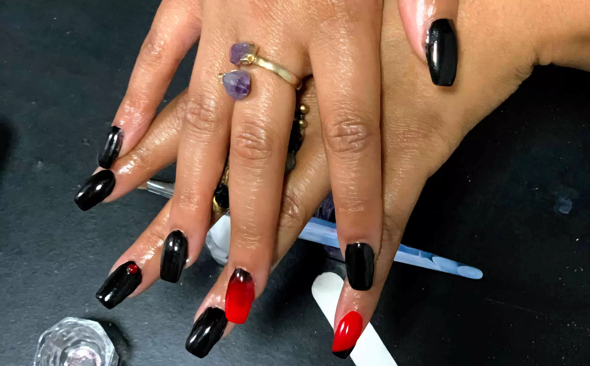 Revitalize with Deluxe Manicure & Pedicure with Gel X Shellac at Miboso Massage (Up to 54% Off)