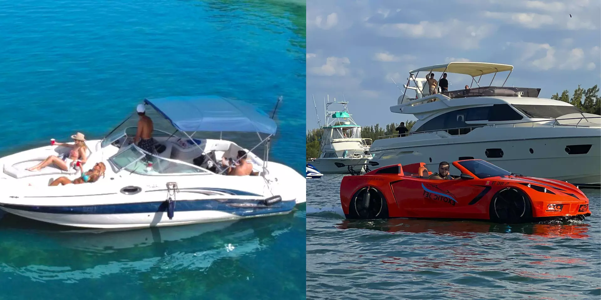 26ft, 37ft, 50ft Boat + Free Jetcar Bundle (2h) or VIP Jetcar Tour Miami (1h) at RWD Jets (Up to 50% Off) - Second Medium