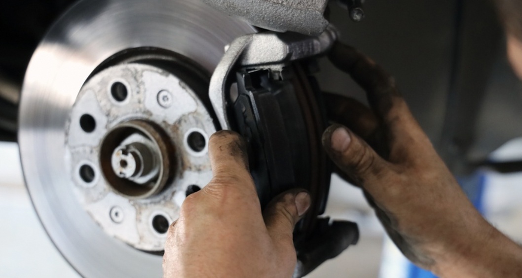Brake pad and tire rotation service for front or rear brakes