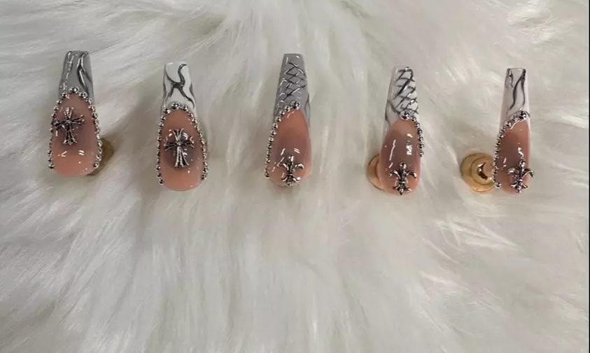 Short Acrylic Set, Gel Pedicure or Deluxe Manicure with Nail Design