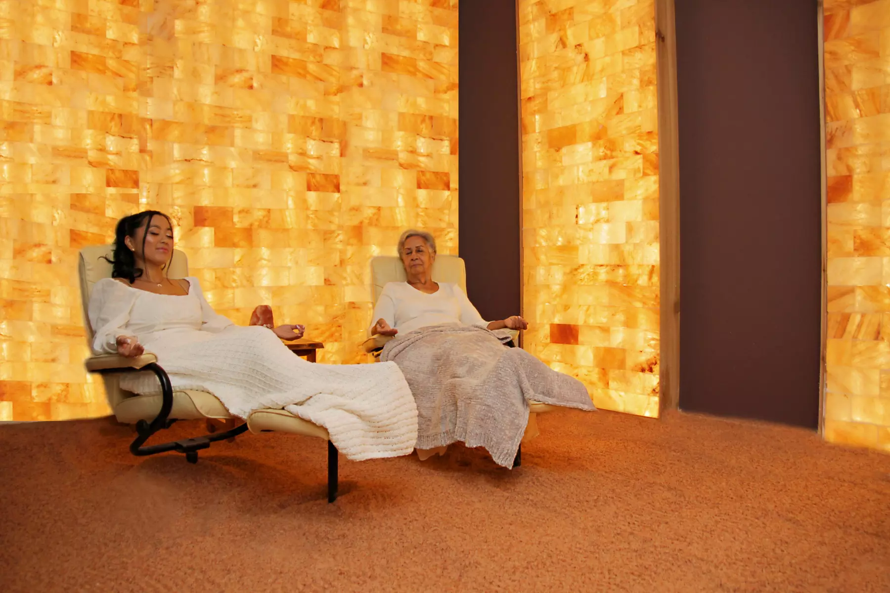 Relax with salt cave sessions for one or two people