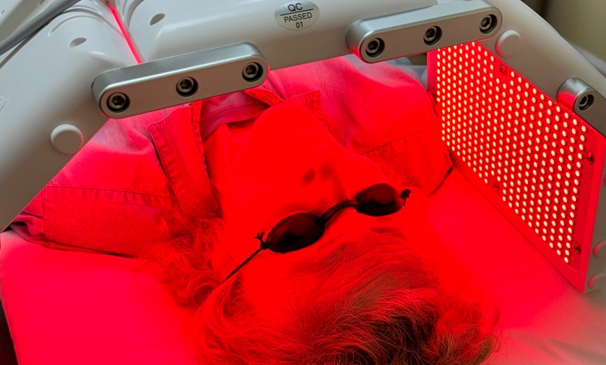 Image 1: 1, 3, or 6 Red Light Therapy or Blue Light Therapy For Acne Treatment