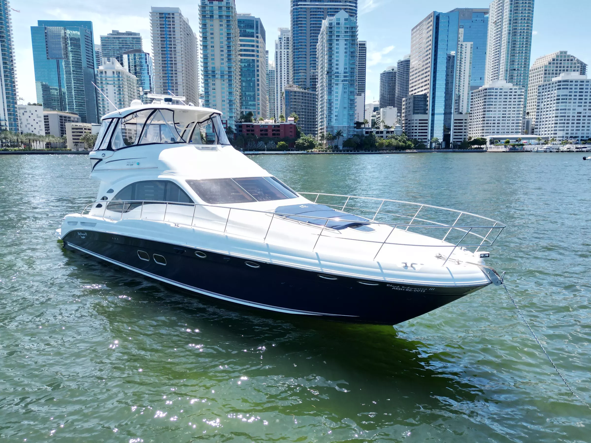 Luxury Cruising With Two Hour Miami Luxury 60' Party Yacht for 13 Passengers  (Up to 28% Off) - Primary Image