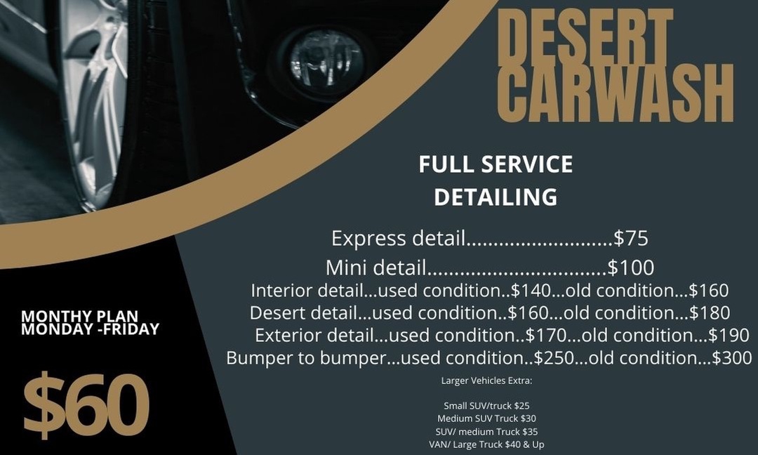 Up to 33% Off on Exterior Car Detail - Wash/Wax at Desert Car Wash