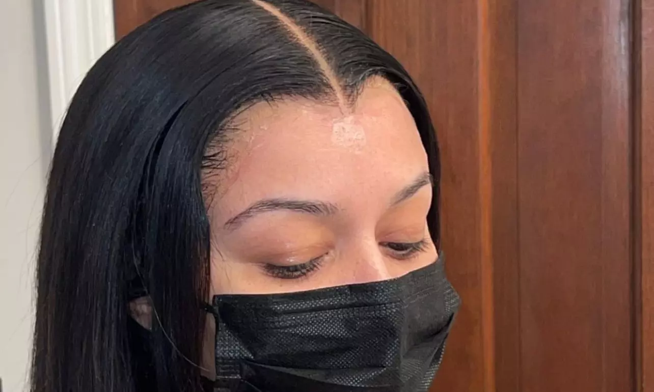 Wig styling with closure or frontal install for a fresh look