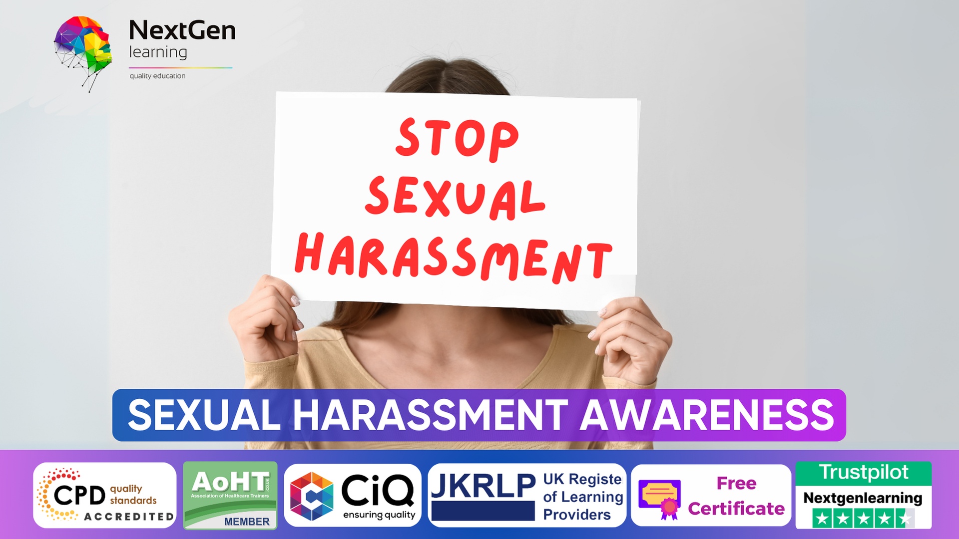 Sexual Harassment Awareness - Online Course at NextGen Learning