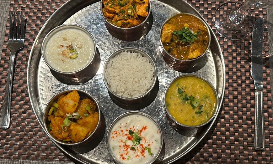 Image 4: Seven Dish Nepalese Thali at  Amchur Restaurant and Bar