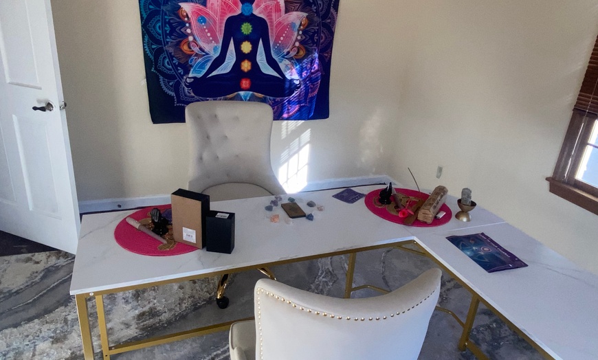 Image 1: Past Present Future Psychic, Tarot Card, Palm, or Love Reading