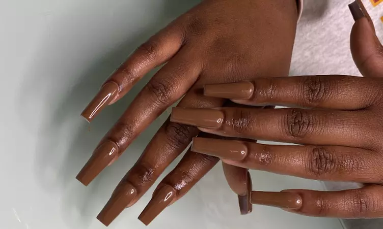 Up to 40% Off on Nail Salon - Mani-Pedi at 365 Nail Bar - Second Medium
