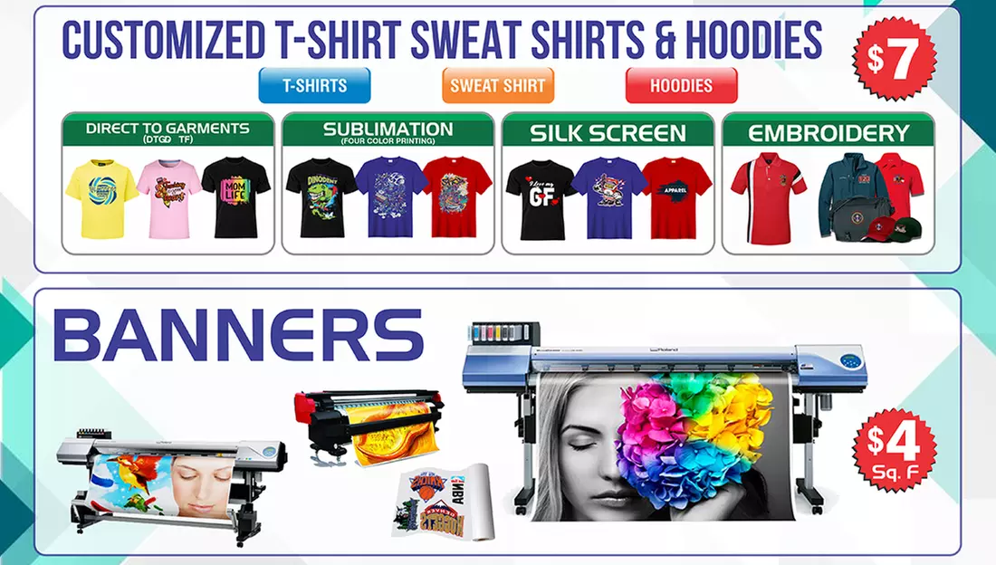 Up to 45% Off on Custom Print-Shirt/Business Card at Valley Printing Plus - Primary Image