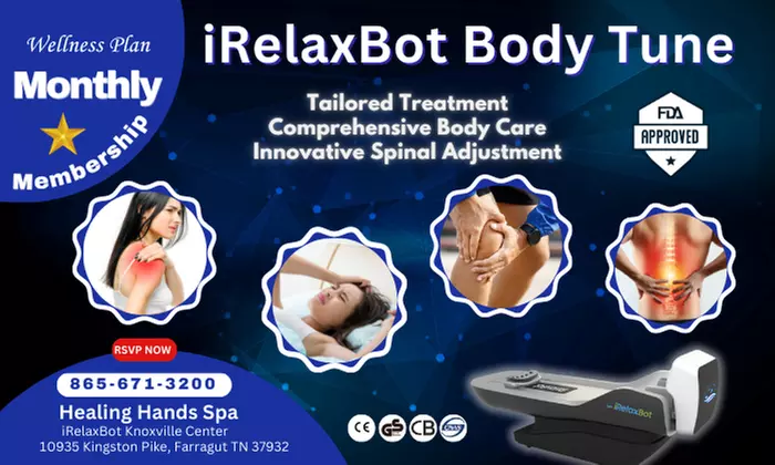 iRelaxBot: 30-Minute Health Rebalance Monthly Pass or 50-Minute Spinal Revitalizer Monthly Pass (Up to 50% Off) - Primary Image