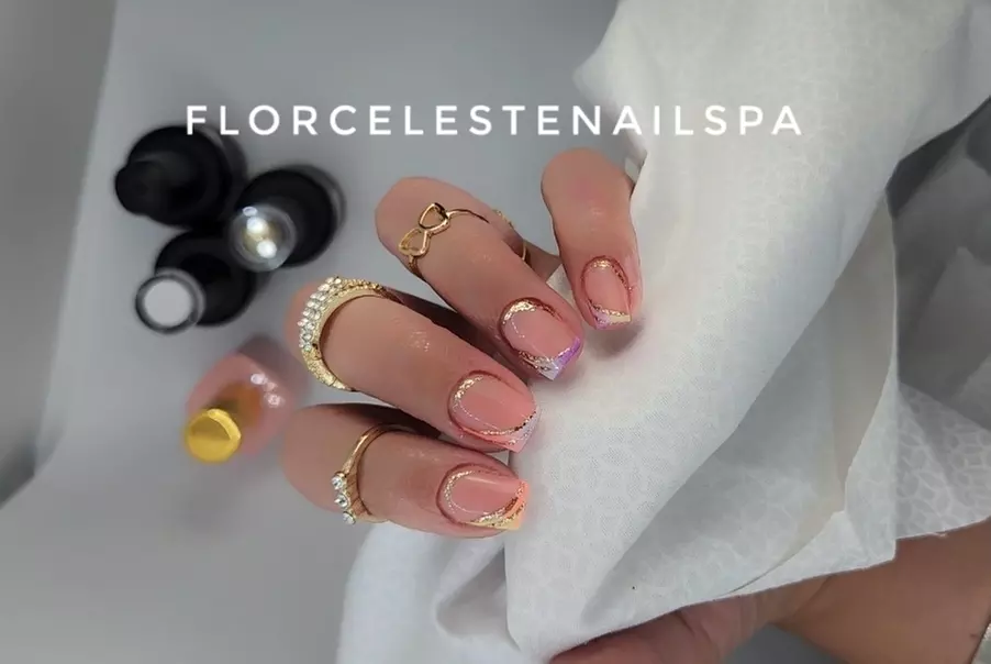 Experience the Acrylic Extension Manicure and Classic Mani-Pedi Bliss at Flor Celeste Nailspa, with up to 44% off - Primary Image
