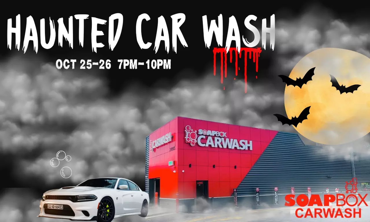 Unleash Your Fear at the Tunnel of Terror Haunted Car Wash at Soapbox Car Wash (Up To 44% Off) - Primary Image