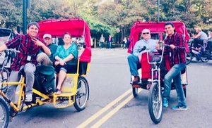 Explore Central Park with Pedicab Tours for Up to Three People