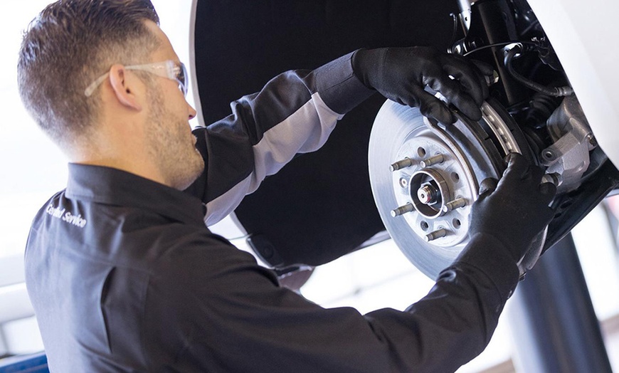 Image 1: Up to 40% Off Ceramic Brake Pad Replacement at Pit Stop Motors