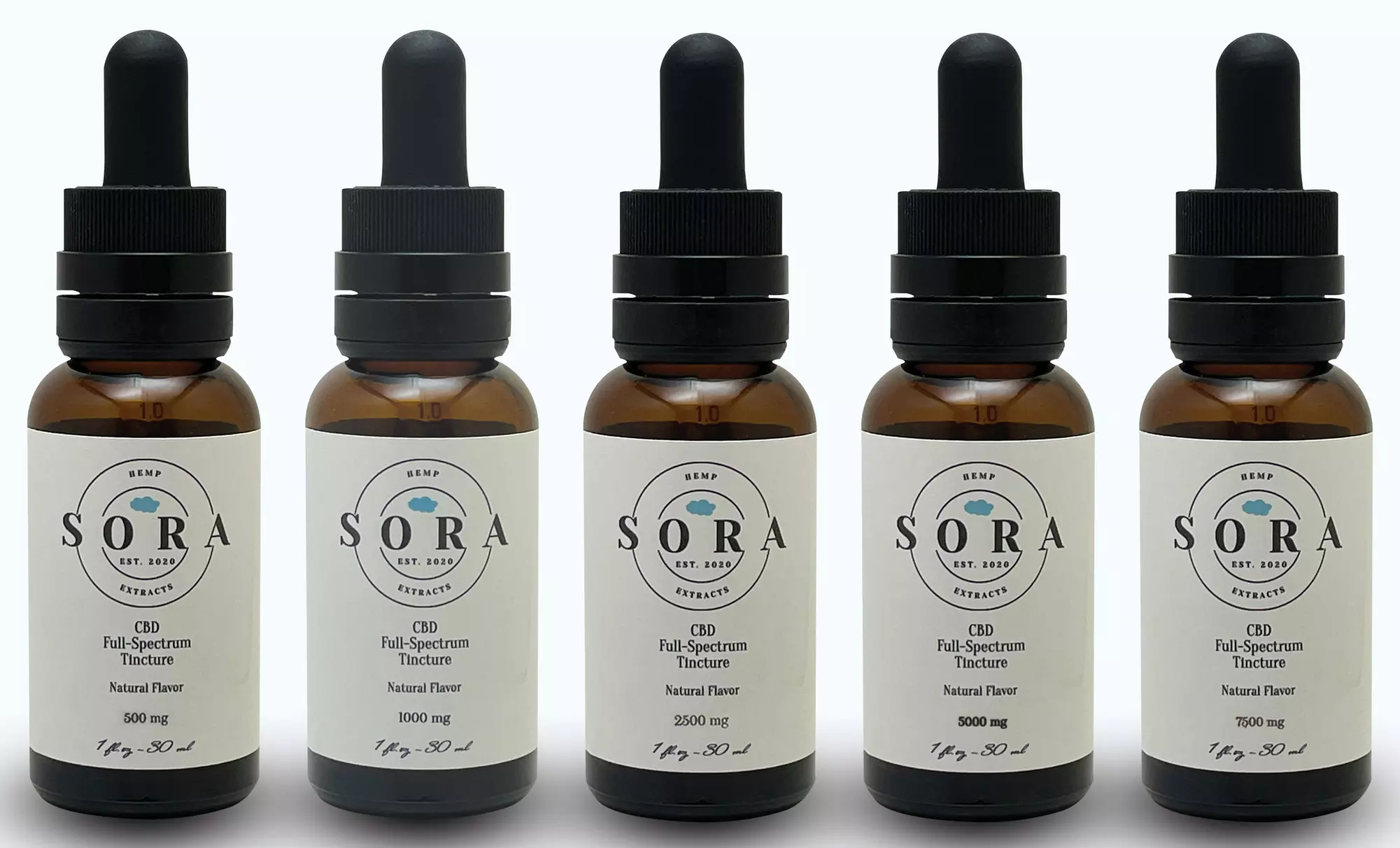 Up to 45% Off on Full Spectrum CBD Oil 500mg-7500mg Tinctures Unflavored Organic by SoraHemp - Primary Image