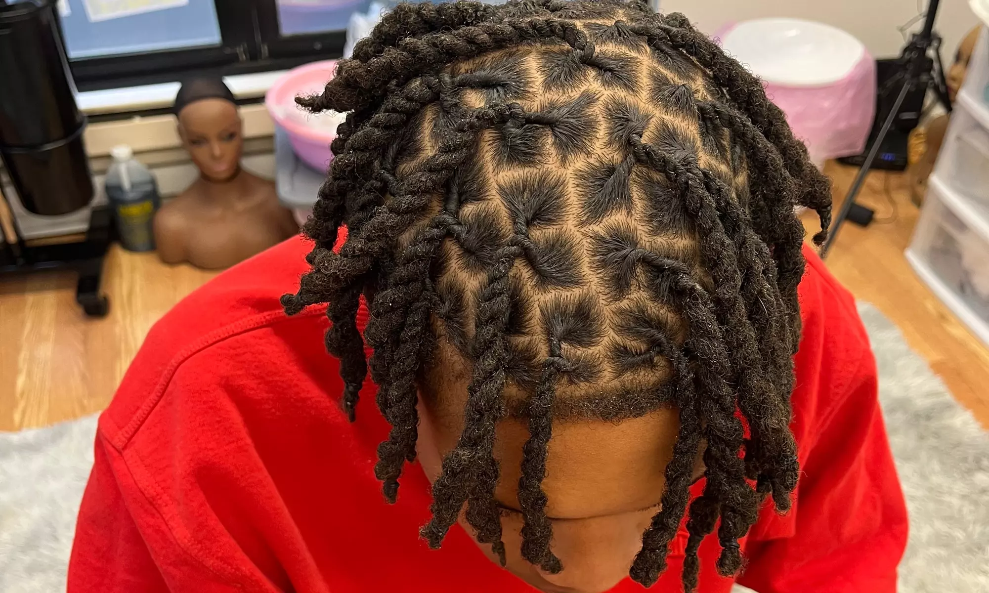 Get Fresh Loc Maintenance with Wash and Re-Twist Options