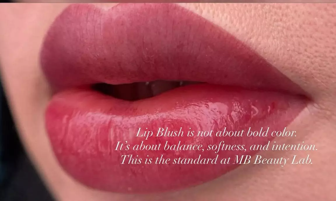 One Two Hour Lip Blush Session with Optional One or Two Touch Ups