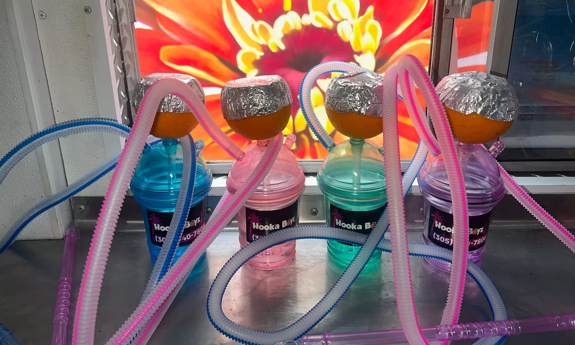 Experience Hooka Boyz's Portable Hookah Cups with Orange Heads and Premium Accessories, up to 36% off - Primary Image