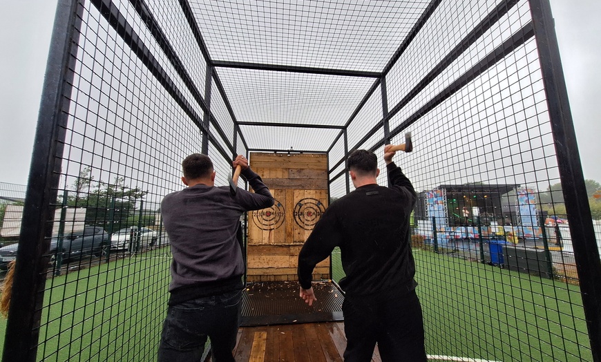 Image 3: Unleash Your Skills: One, Two, or Three Hour Mobile Axe Throwing