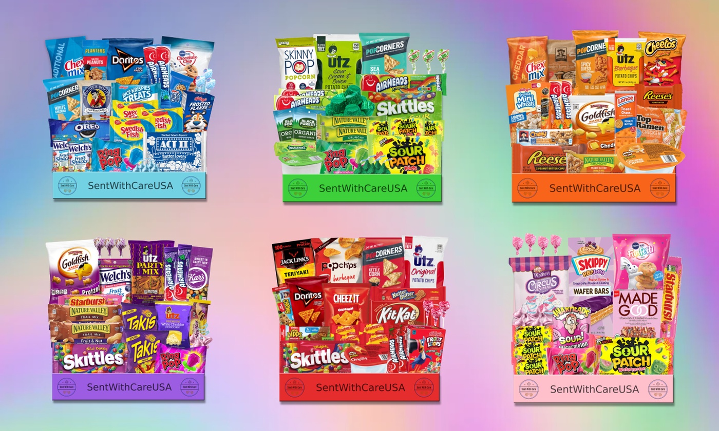 Up to 42% Off SentWithCareUSA: Color Themed Snack Boxes