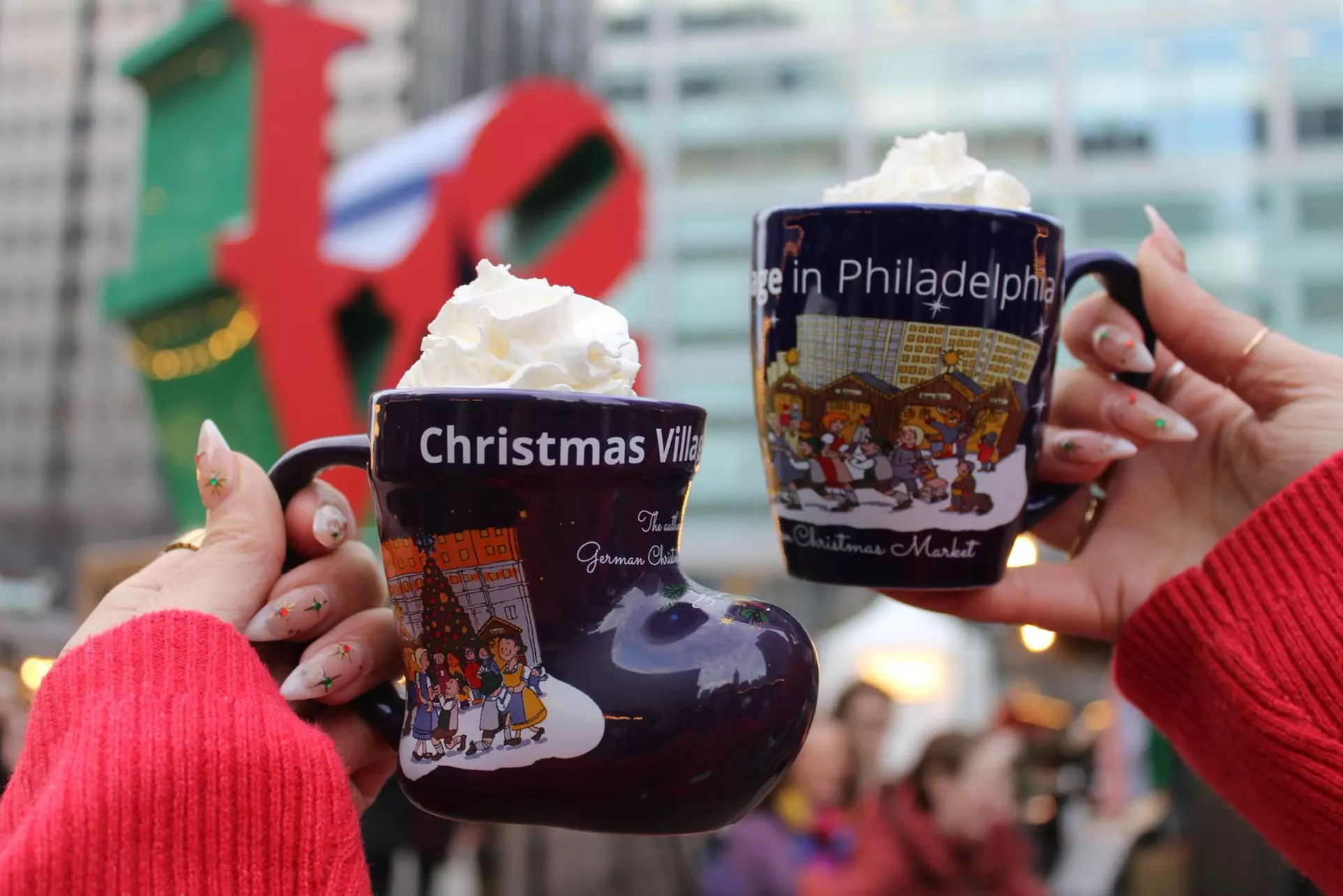 Food Festival at Christmas Village in Philadelphia