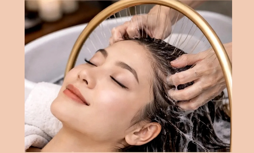 Image 2: Deluxe or Luxury Head Spa w/Optional Aromatherapy or Keratin Treatment