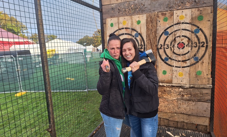 Image 6: Unleash Your Skills: One, Two, or Three Hour Mobile Axe Throwing