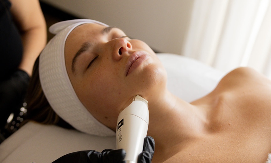 Image 1: Non-surgical facelift session for new clients