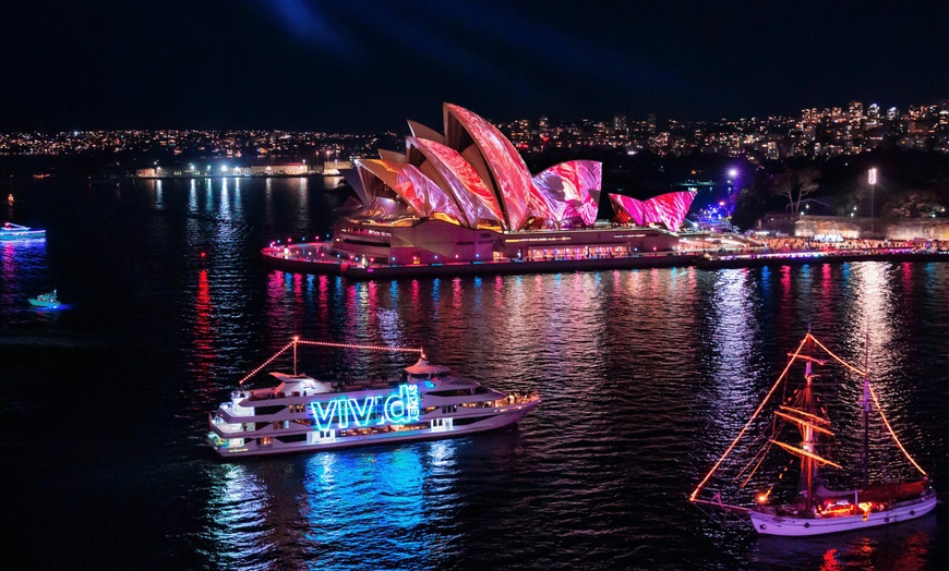 Image 7: Cruise Sydney Harbour: 90-Min Official Vivid Cruise w/ Unlimited Drinks Package