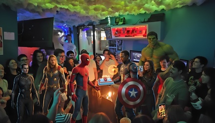 Tables reservation - 2-5 people each table.  4pm. Let us know which table. - S.A.B. Super Action Burger