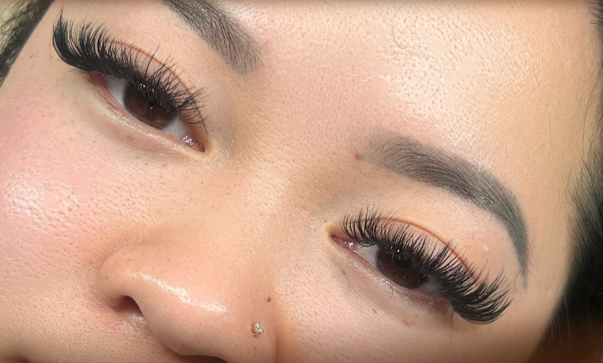 Image 3: Get Natural or Mega Volume, or Volume Full Set of Eyelash Extensions- (Up to 39% Off)