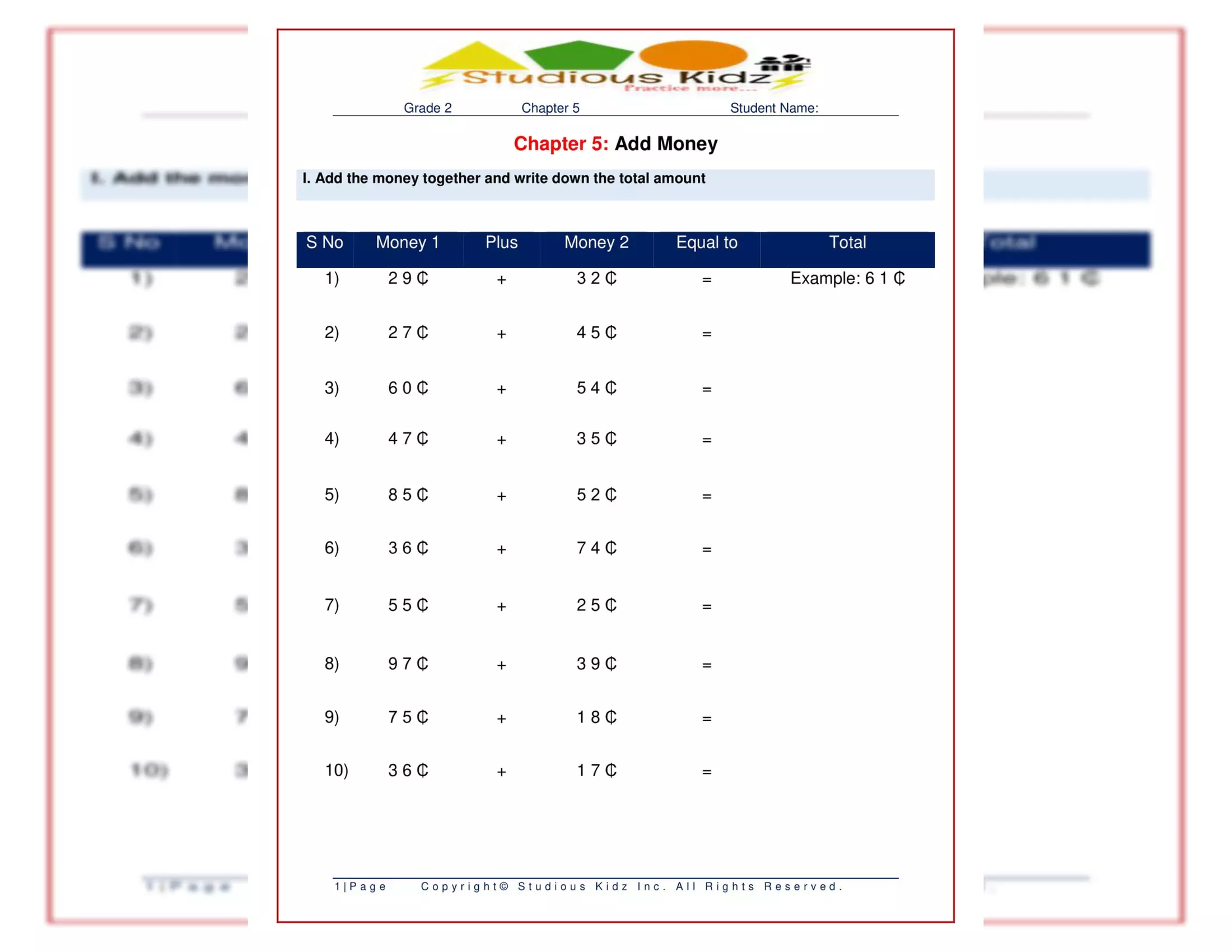 Second grade math digital workbook for critical thinking