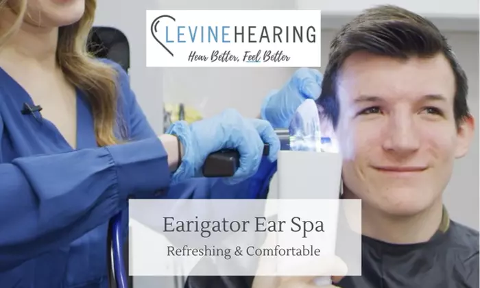 Experience Levine Hearing's professional ear spa ear cleaning at 50% off with expert care, offering up to 50% discount - Primary Image