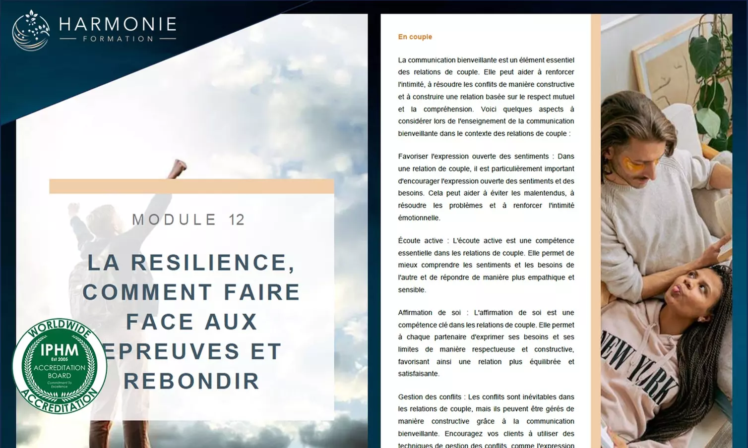 Formation en psychologie positive à distance avec Harmonie Formation