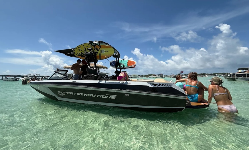 Image 4: Single or Double Deck Pontoon or Motorized Surfboard Intro Lesson