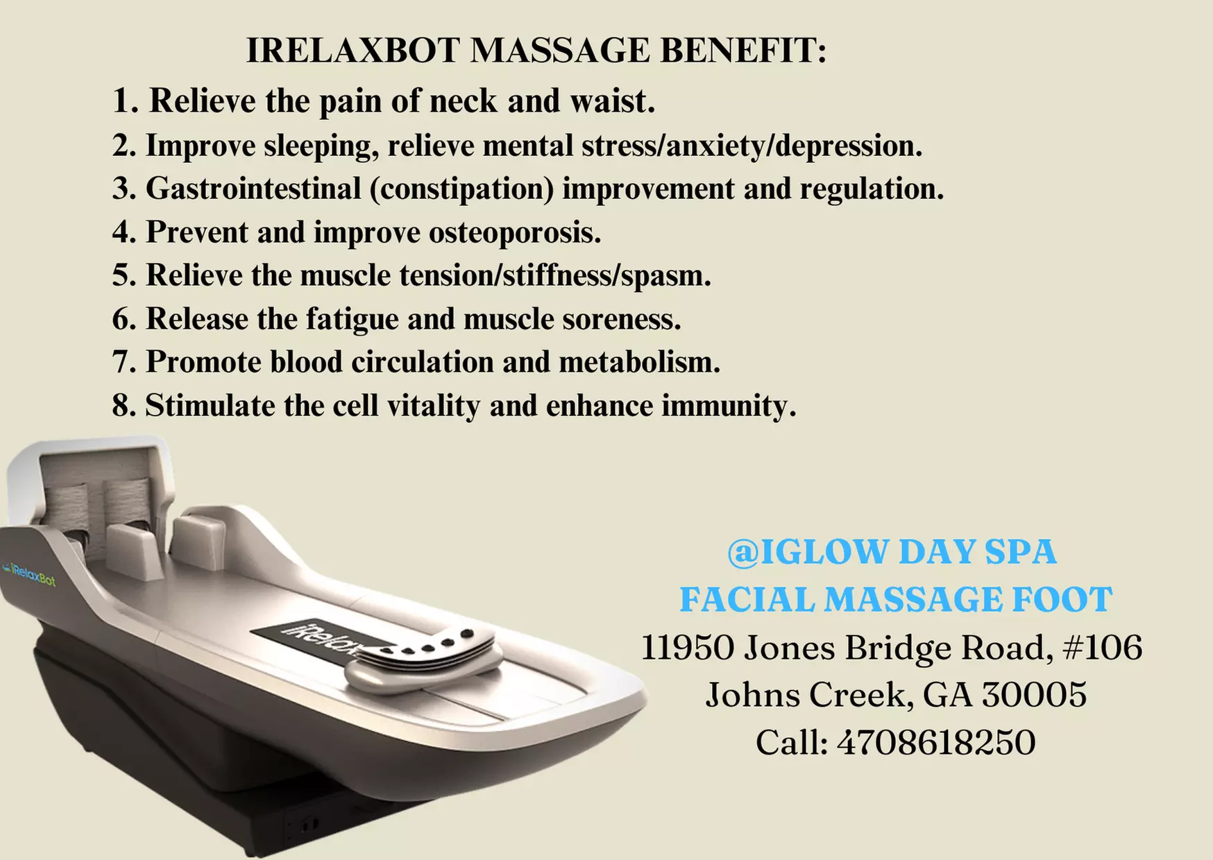 Up to 60% Off on Massage - Chosen by Customer at IGlow Day Spa