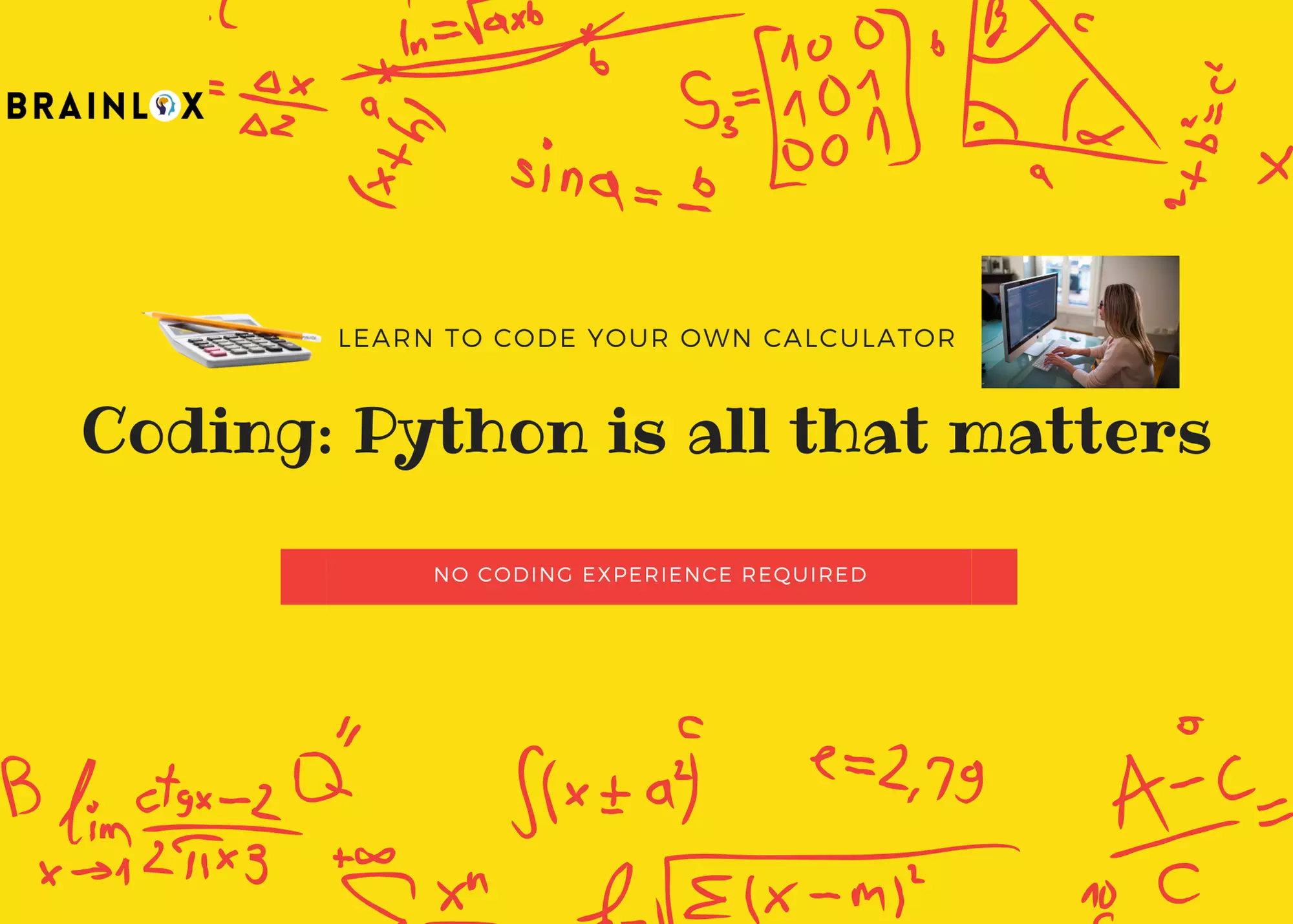 Up to 90% off - Python fundamentals and learn to code calculator program at Coding with Brainlox - Primary Image