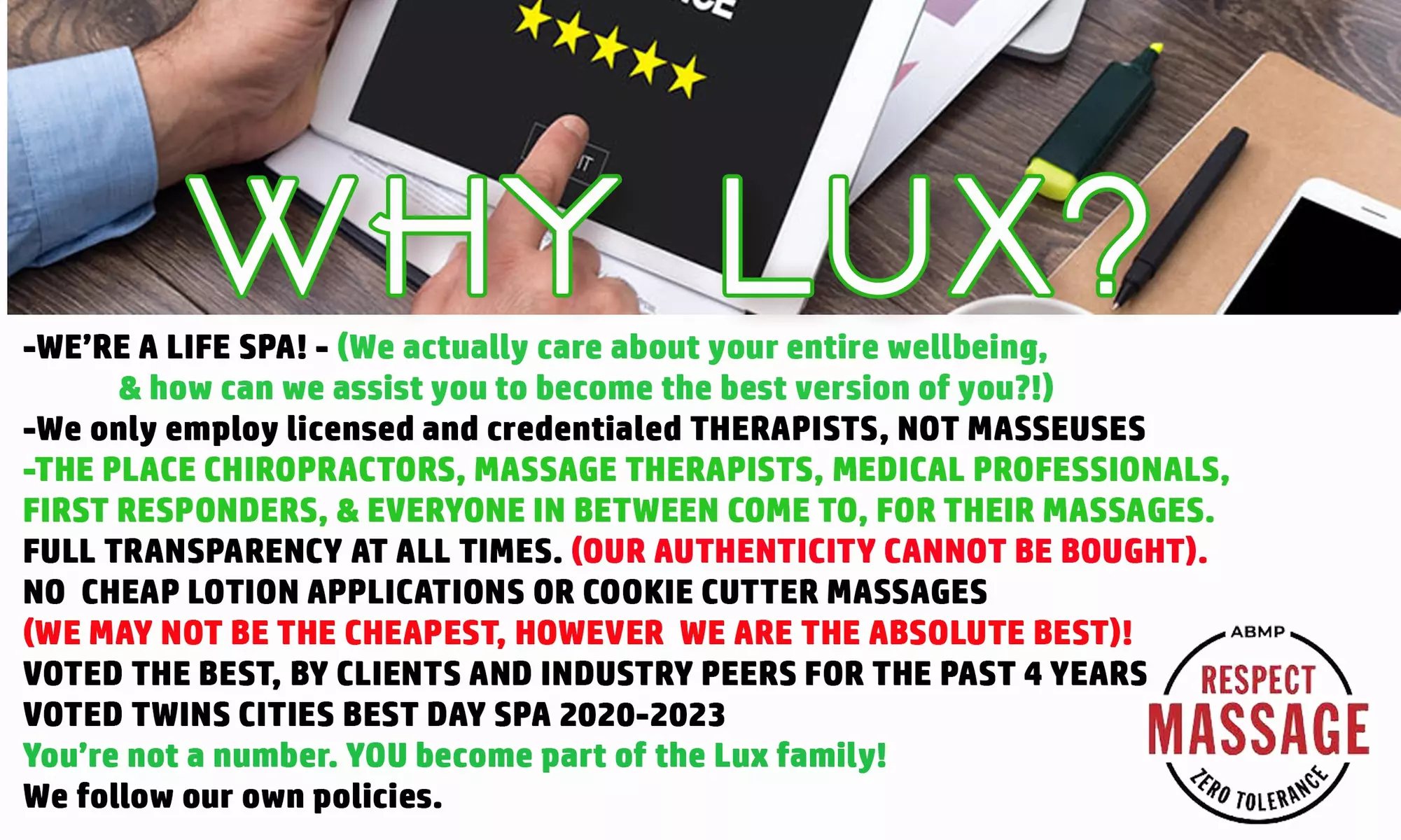 Up to 41% Off on Massage - Chiropractic at Lux Spa - Second Medium