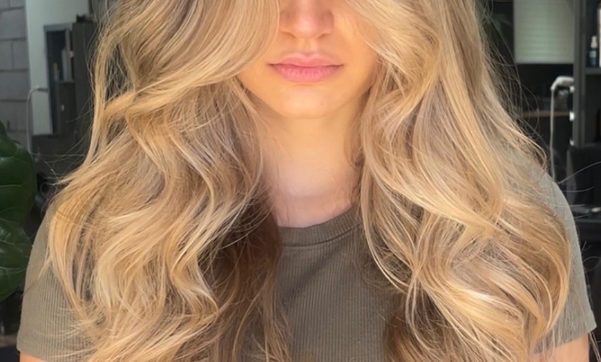 Image 3: All-Over Color, Haircut, Deep Conditioning & Blowdry, Balayage & More