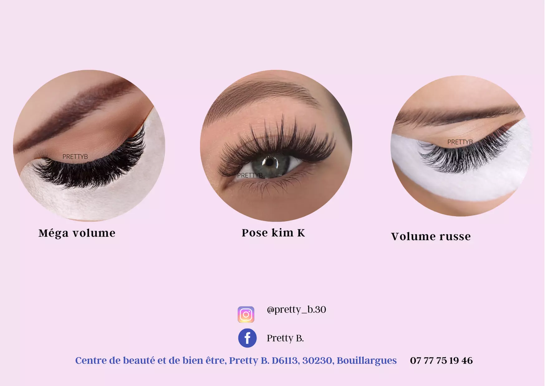 Jusqu'à 31% de réduction sur extensions de cils chez Pretty B
