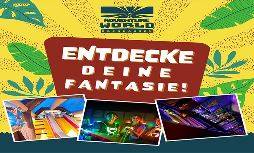 Image 1: 4 Std. Eintritt in die Adventure World inkl. Getränkeflat und Eis