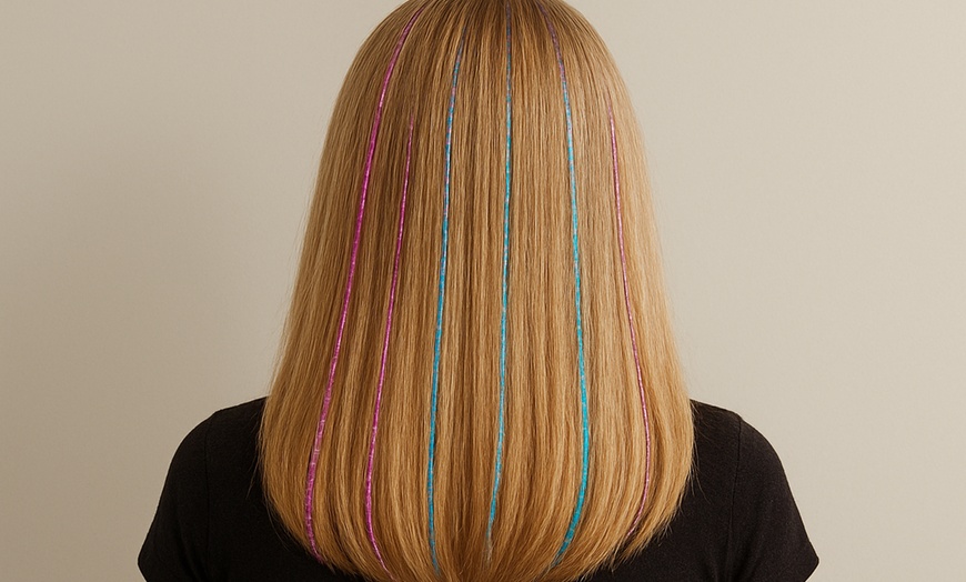 Image 2: Sparkle w/ Six, Eight, Ten, Fifteen, or Twenty Strands of Hair Tinsel