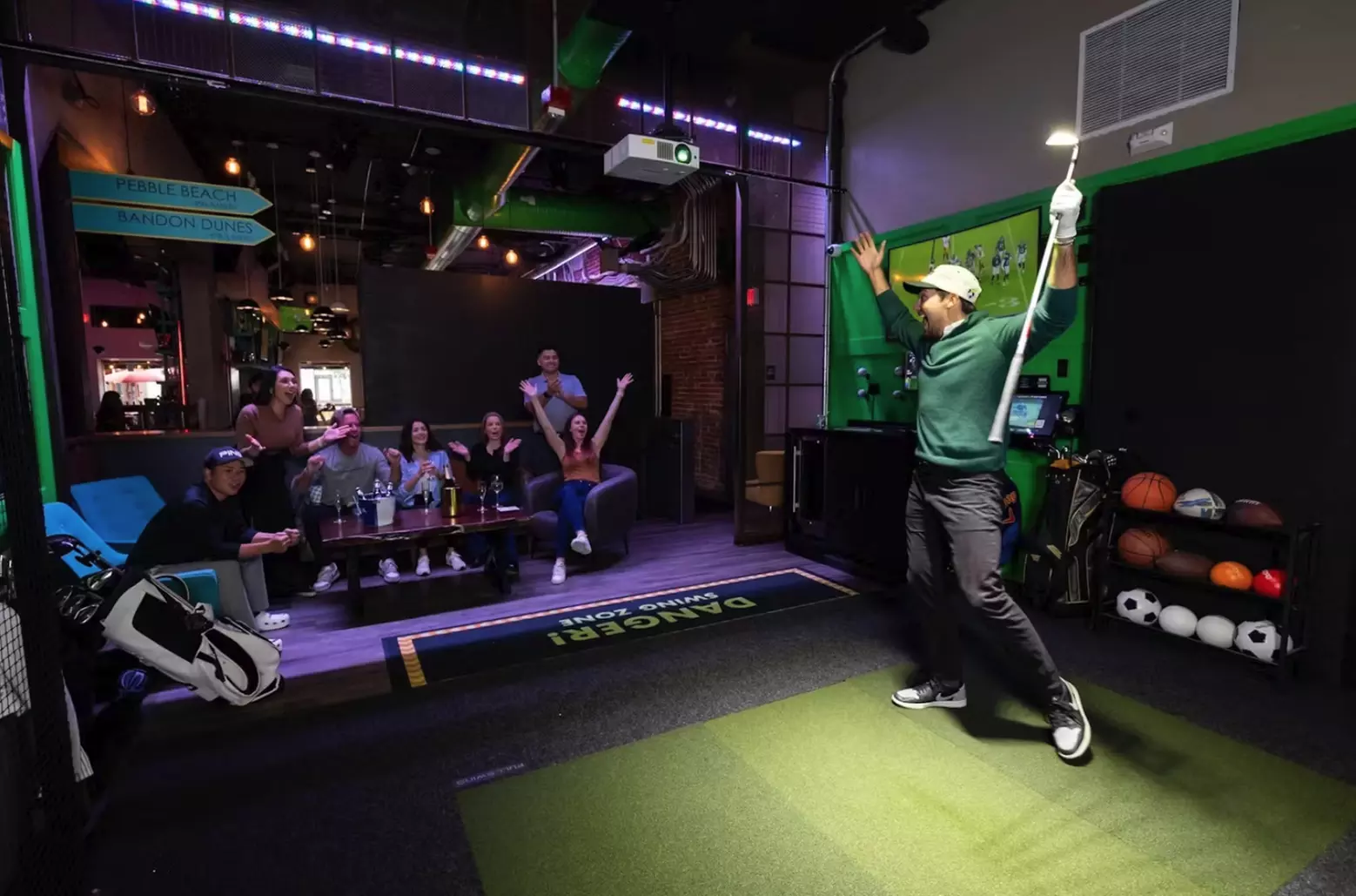 Indoor Golf Simulators & Cocktails at Swing Social