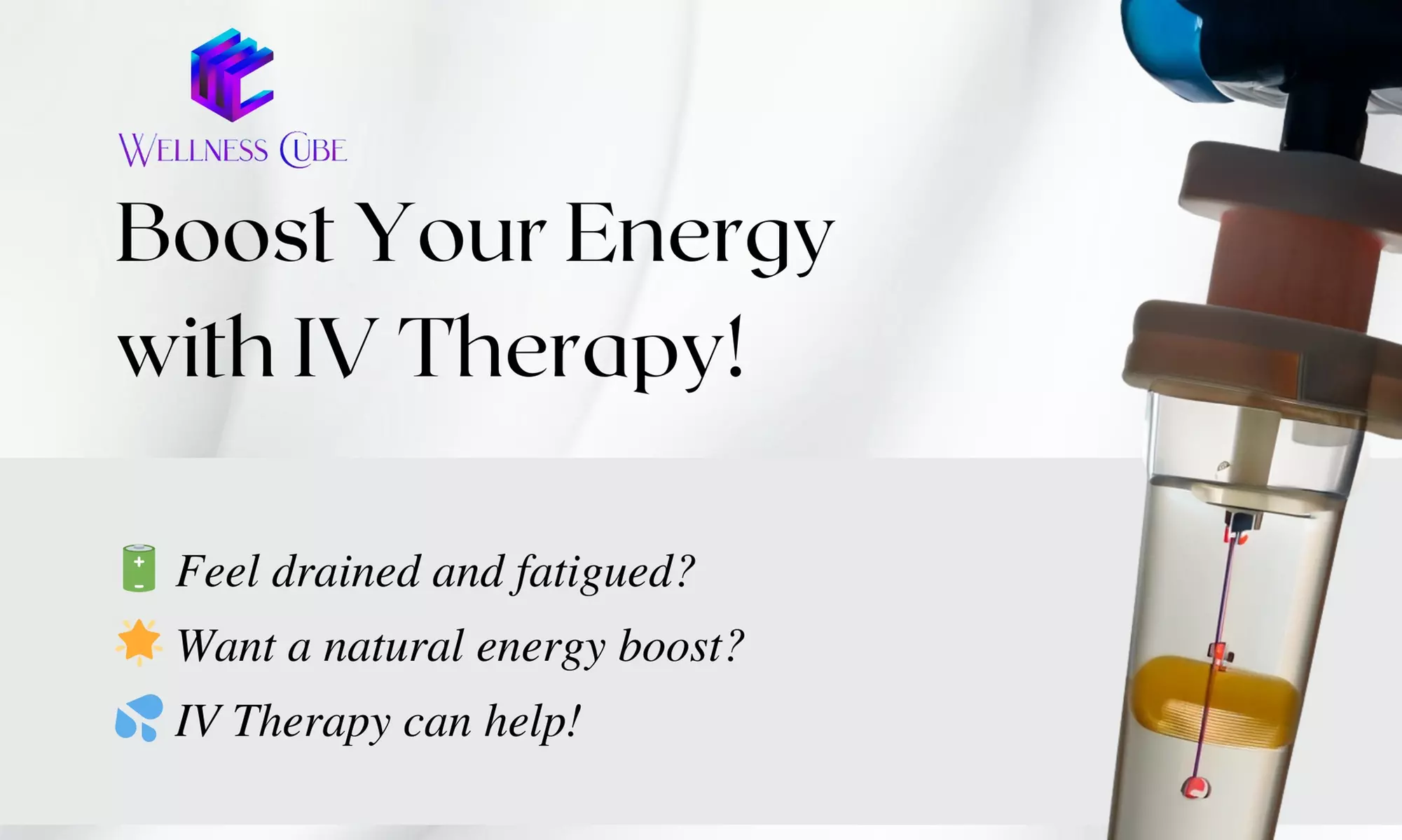 Up to 46% Off on Hangover IV at Wellness Cube Health - Primary Image