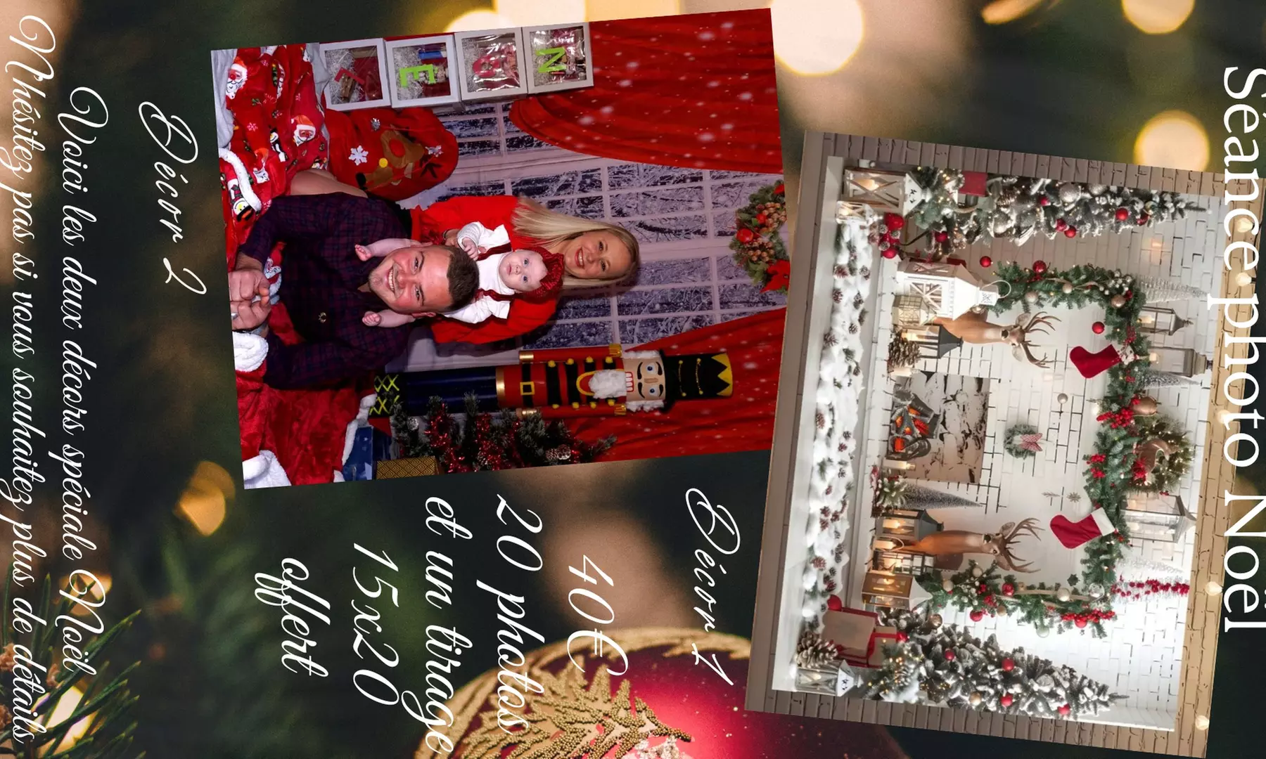 Séance photo sur le thème de Noël avec Cliches precieux