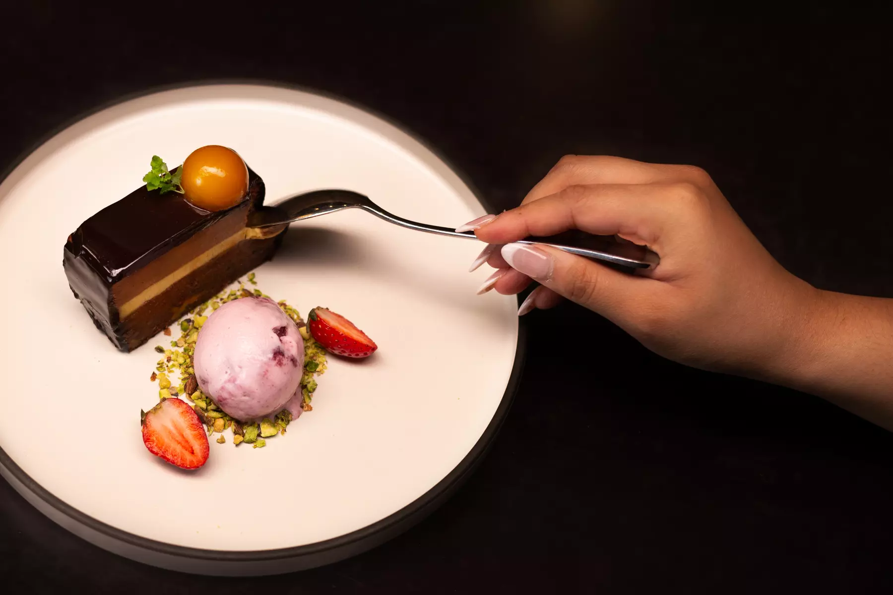 Three-Course Dinner for 2 or 4 with a Glass of Champagne or Cocktail