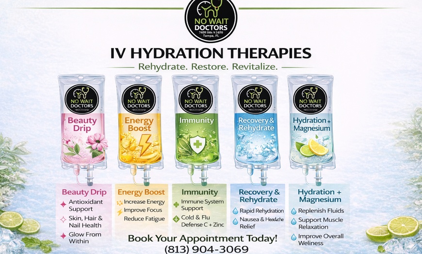 Image 2: Revitalize with Energy, Beauty, Immunity Drips, or Hangover IV Options