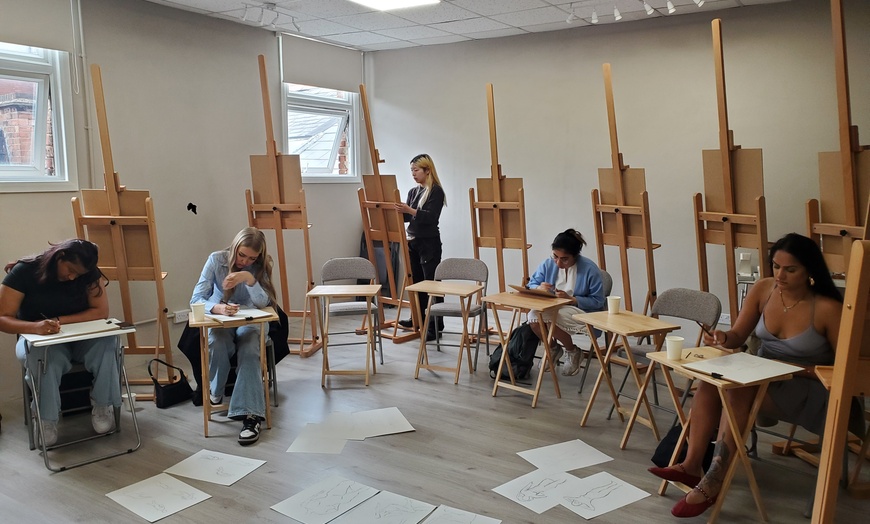 Image 2: Two-Hour Tutored Life Drawing Art Class for One or Two