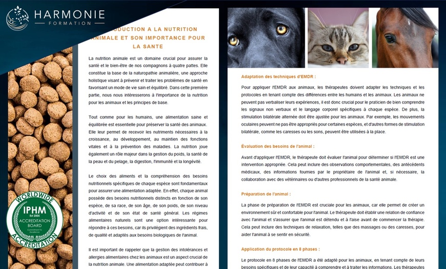 Image 4: Practicien(ne) en naturopathie animalière avec Harmonie Formation
